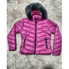 Jaqueta Casaco Nylon Forrado Pêlucia Inverno Capuz Removivel