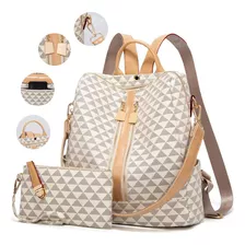 Kit Mochila Moda Casual Bolso Casual Para Mujer, 2 Piezas