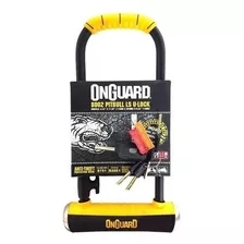 Cadeado Trava U-lock Onguard Pitbull Ls 8002 Chave Reforçado Cor Preto