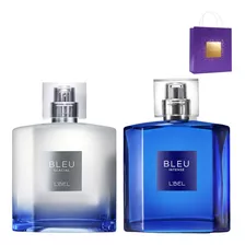 Blue Glacial + Blue Intense Perfume Hombre L'bel 