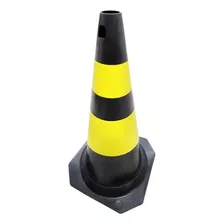 Cone Ps 70cm Amarelo E Preto Plastcor