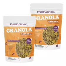 2 X Granola Monama Salgada De Alecrim E Cúrcuma 200g