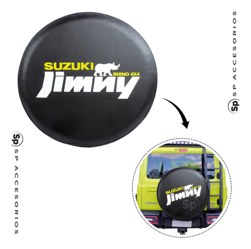 Funda Cubre Llanta Refaccion Suzuki Jimny 2020 2022 2023 202 Foto 2