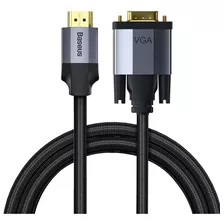 Cabo Adaptador Hdmi Para Vga Baseus Enjoyment Series 2m Cinz