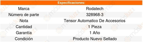 Tensor Accesorios Dodge D150 5.2l V8 92_93 Rodatech 5661473 Foto 2