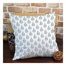 Manggou Funda De Almohada De Flor De Loto Azul, Almohada De 