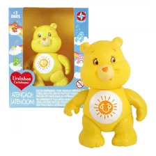 Mini Boneco Ursinhos Carinhosos Sol Care Bears Amarelo Vinil