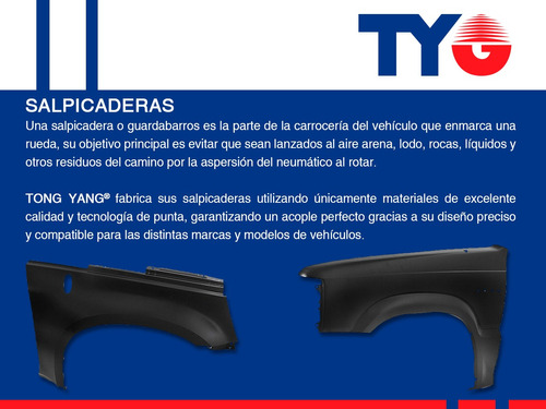 Par Salpicaderas Del Tong Yang Peugeot 206 01/09 Foto 4