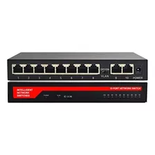 Kuwfi Conmutador De Red Gigabit Ethernet 10 Puertos Rj45 Lan