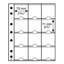 10 Folhas Leuchtturm Grande M12k - 12 Bolsos Coin Holder Xl