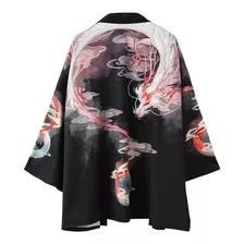 Chamarra Tipo Kimono Japonés Vintage Para Hombre Yukata