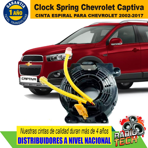 Cinta Espiral Clock Spring Chevrolet Captiva Airbag