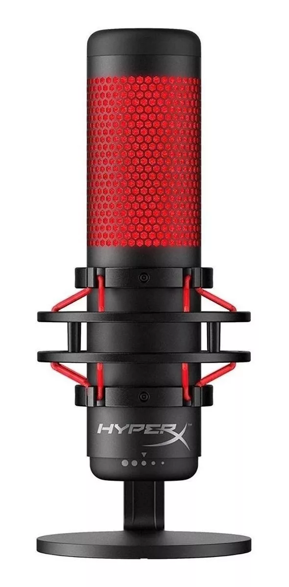 Micrófono Hyperx Quadcast Condensador  Multipatrón Negro