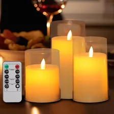 Conjunto De Velas Led Pillar De 3 Peças Com Led De Controle