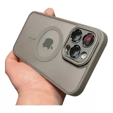 Capa Luxo Magnética Fosca Para iPhone 11 12 13 14 15 Pro Max