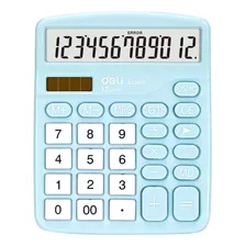 Calculadora De Escritorio Deli 12 Digitos Azul