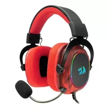 Headset Gamer Redragon Ryuji 7.1 Infernal Dragon - Vermelho Cor Preto