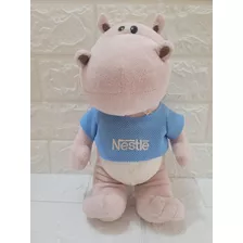 Bicho Pelucia Hipopotamo Nestle 30 Cm Usado Bom Estado