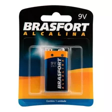 Pilha Brasfort Alcalina Bateria 09v Cartela Com 1 Peca 6304