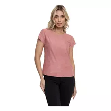 Blusa Tshirts De Suede Básica Cores Variadas Moda Feminina