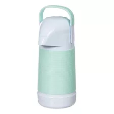 Garrafa Térmica Pump Alinhavada 500ml Verde Bebê