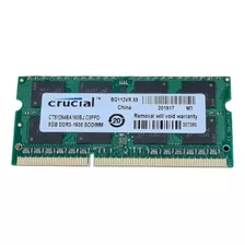 Memoria Sodimm Ddr3 8gb 1600 Mhz Crucial Ct51264ba160bj