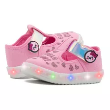 Tenis Niña Choclo Bubble Gummers Luces Rosa/tornasol 12-17