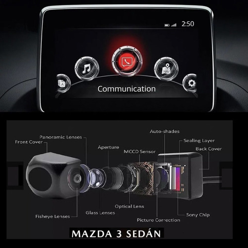 Cmara De Reversa Mazda 3 Sedan 2014 2015 2016 2018 Connect Foto 7