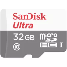 Cartão De Memoria 32gb Micro Sd Cl10 100mb/s Ultra Sdsquns