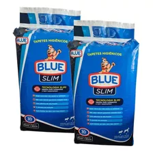 Tapete Higiênico Cães Blue Slim 90x60 30 Un Kit 2 Pacotes