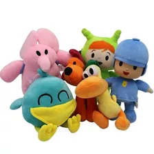 Turma Pocoyo - Elly - Nina - Lola - Pato Em Pelúcia