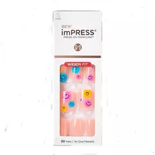 Uñas Postizas Autoadhesivas Ancho Extra Impress