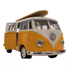 Kombi Miniatura De Ferro Com Prancha De 1962 Volkswagen