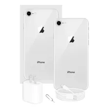  iPhone 8 64 Gb Plata Con Caja Original Y Batería 100% 