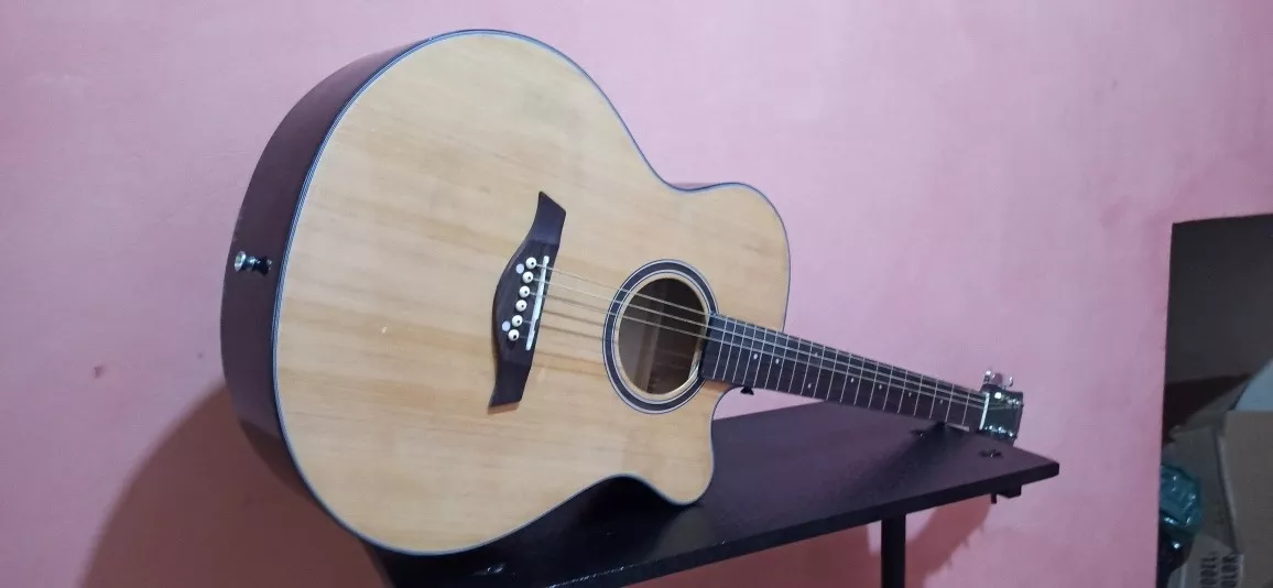 Guitarra Acústica Básica Con Estuche Y Más Accesorios 