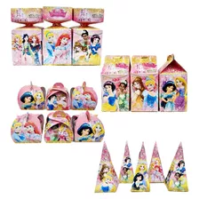 Kit Lembrancinha Princesas Disney Papelaria 40 Caixinhas.