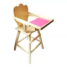 Silla De Bebe Para Comer Altas En Madera Rosa