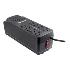 Regulador Electrico De Voltaje 1000 Watts 8 Contactos Steren Color Negro