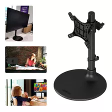 Suporte Com Base Para Mesa Balcão Monitor Até 8kg Gira 360º