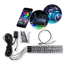 Led Neon Rgb Externo Acessorios Tunnig Luz Carro 8 Cores 12v