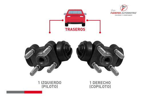 Jgo 2 Cilindros Rueda Trasero Para Nissan 620 1977 Foto 2