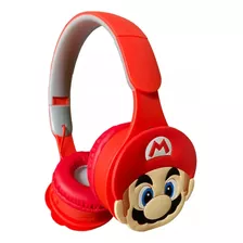 Audifonos Inalambricos Super Mario Bros Bluetooth Inalambric Color Rojo Color De La Luz Rojo