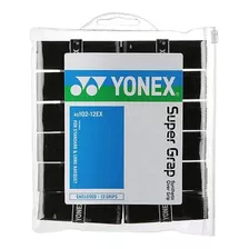 Yonex Super Grap Overgrip 12 Unidades Branco / Preto