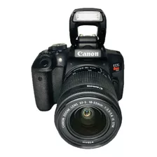 Camera Canon Dslr Rebel T6i C 18-55mm Seminova 51510 Cliques