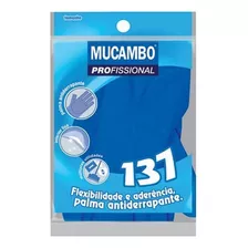 Luva Borracha Mucambo Azul Lisa G. / Kit Com 10 Pr 