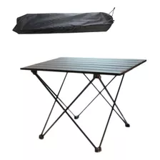 Mesa Plegable Para Acampar Al Aire Libre, Negro 40x35x29cm