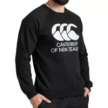 Buzo Canterbury Logo Estampado Cuello Redondo Negro