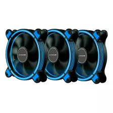 Kit 3x Fan Cooler 120mm 1.500 Rpm Mymax Spectrum - Azul