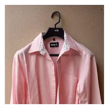 Camisa Social Masculina Rosa Polo Sur Tamanho 4 41/42