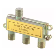 Splitter Coaxial Tres Salidas Metálico Fulgore Fu0631